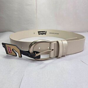 NWT Levi's Women's Sliding Loop Casual Leather Belt Wheat
